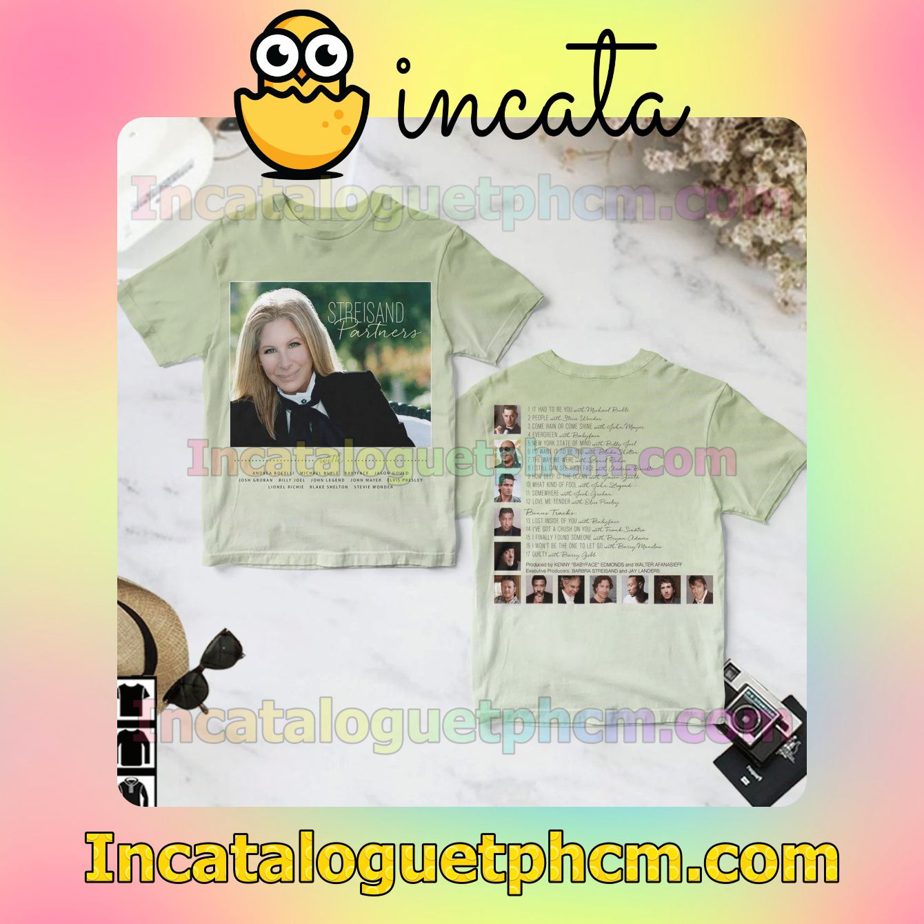 Barbra Streisand Partners Album Cover Fan Gift Shirt