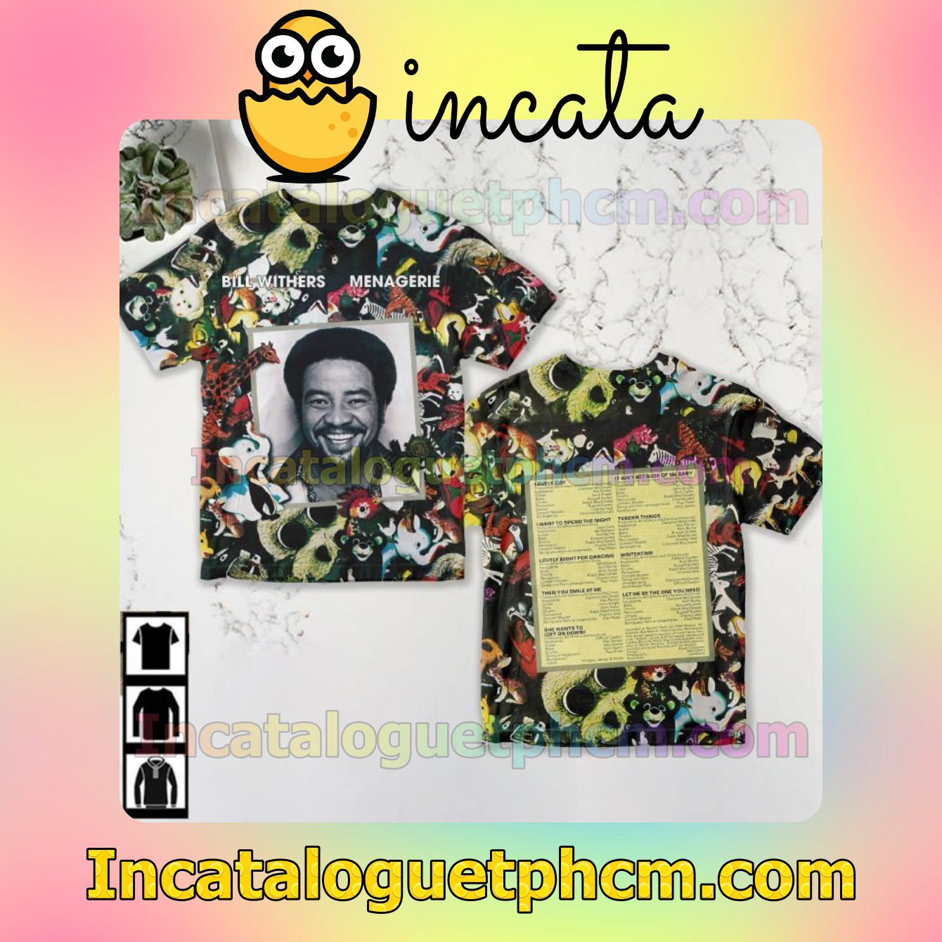 Bill Withers Menagerie Album Cover Fan Gift Shirt