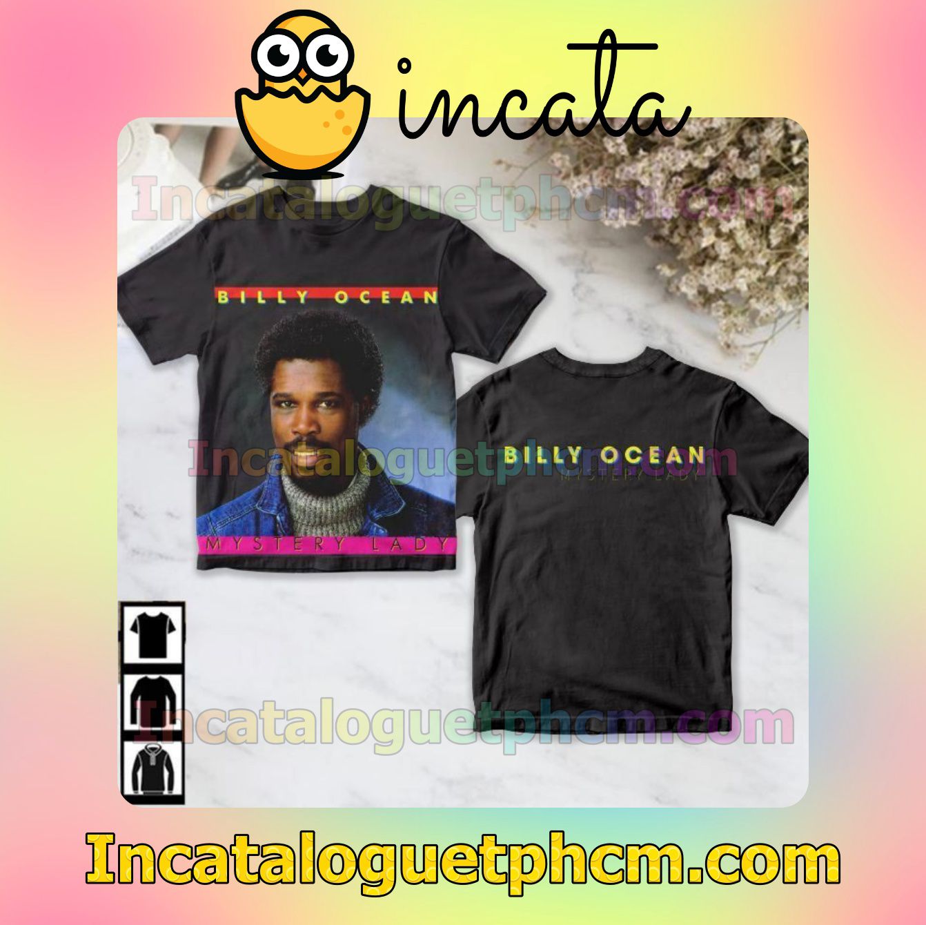Billy Ocean Mystery Lady Album Cover Fan Gift Shirt