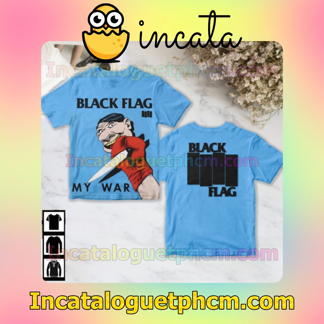 Black Flag My War Album Fan Gift Shirt