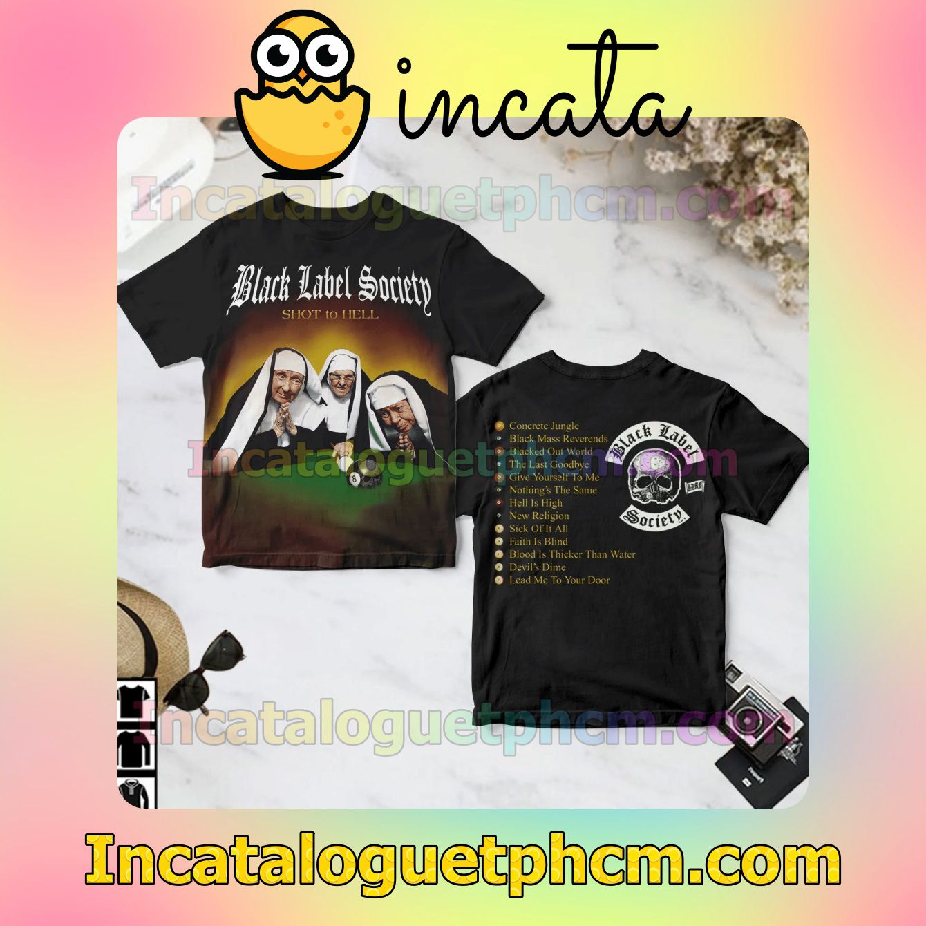 Black Label Society Shot To Hell Album Fan Gift Shirt