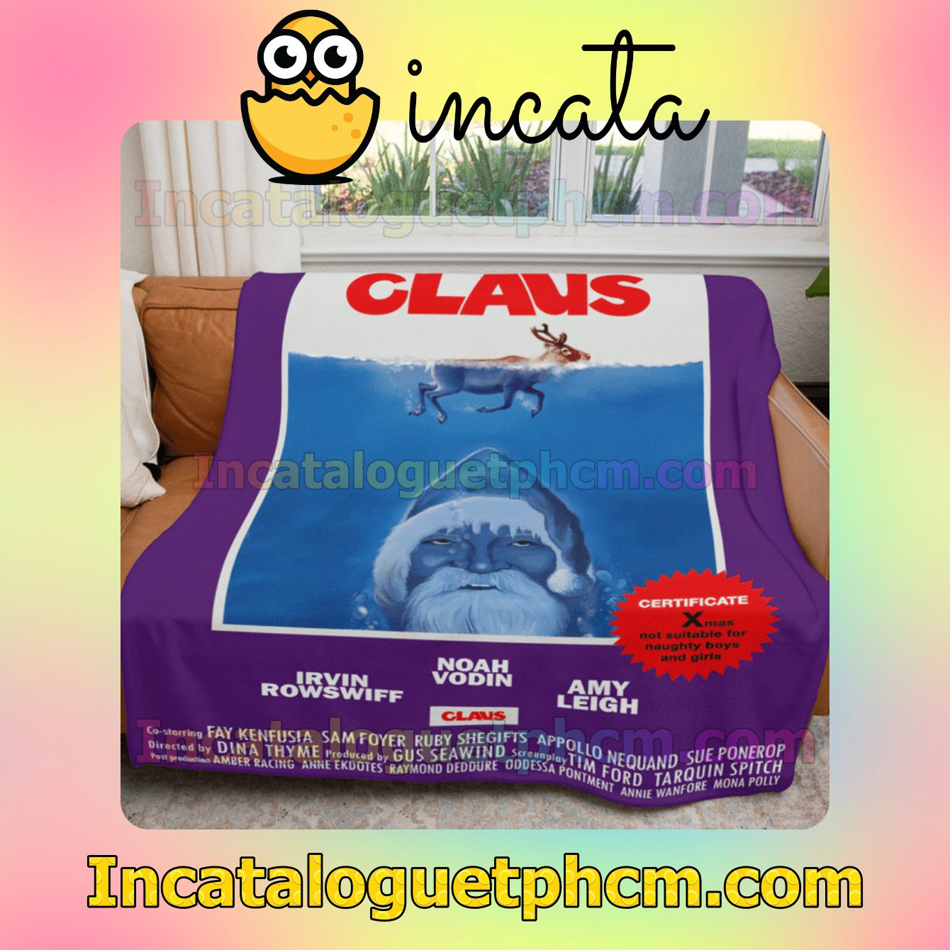 Buy In US Claus Christmas Jaws Quilt