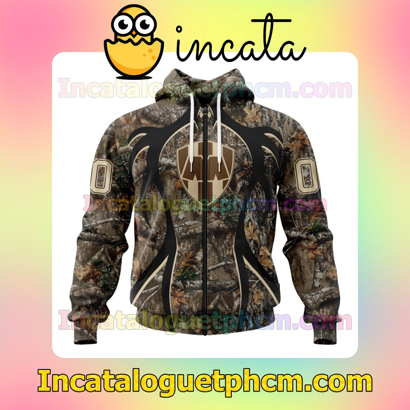 3D Customized LIGA MX C.F. Monterrey Hunting Camo Mens Camouflage Hooded Adult Hoodies