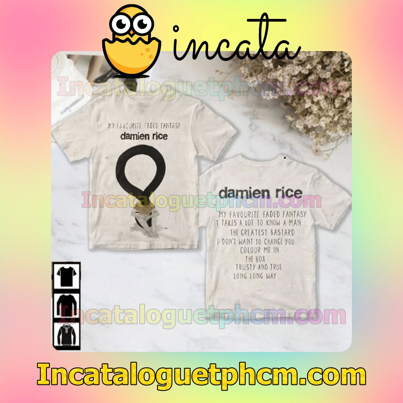 Damien Rice My Favourite Faded Fantasy Album Fan Gift Shirt