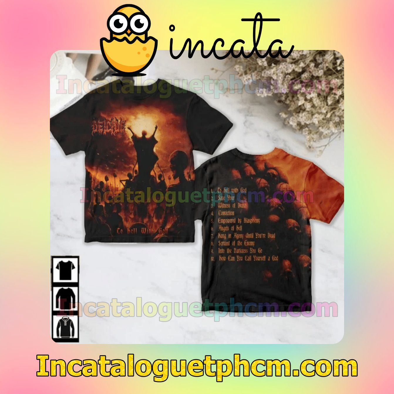 Deicide To Hell With God Album Fan Gift Shirt