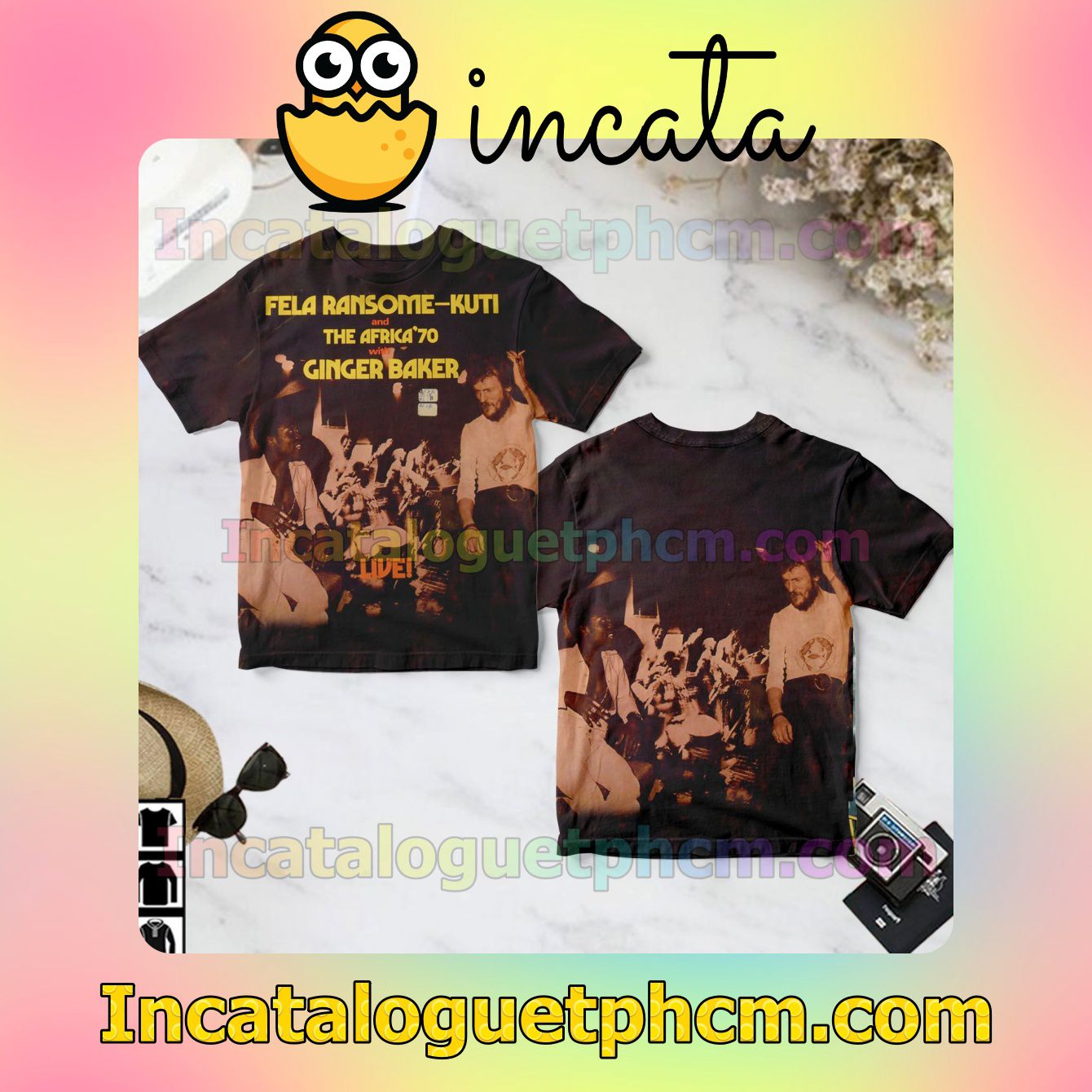 Fela Kuti Live Album Cover Fan Gift Shirt