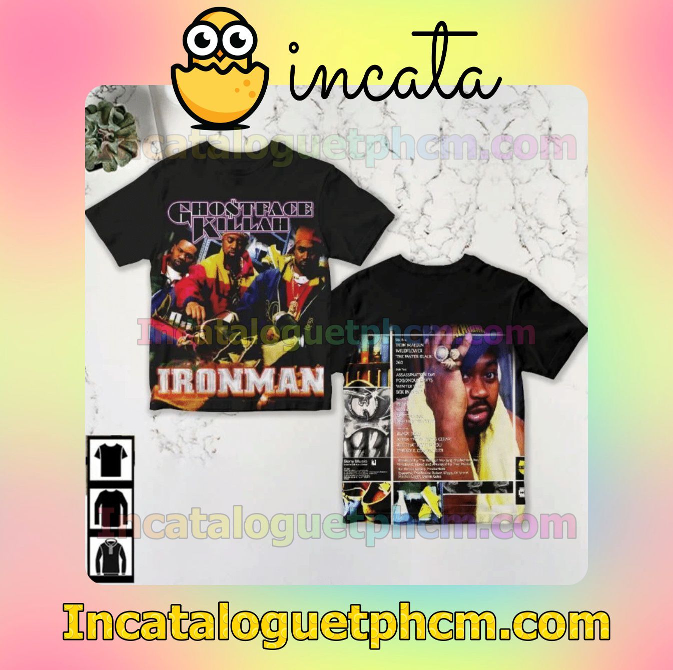 Ghostface Killah Ironman Album Cover Fan Gift Shirt