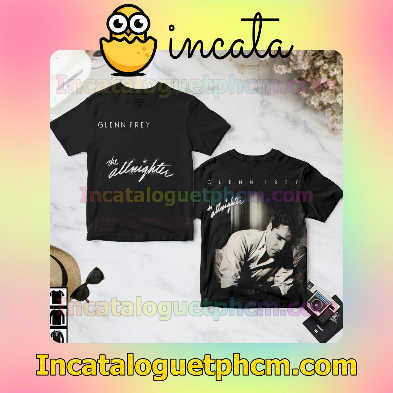 Glenn Frey The Allnighter Album Cover Fan Gift Shirt