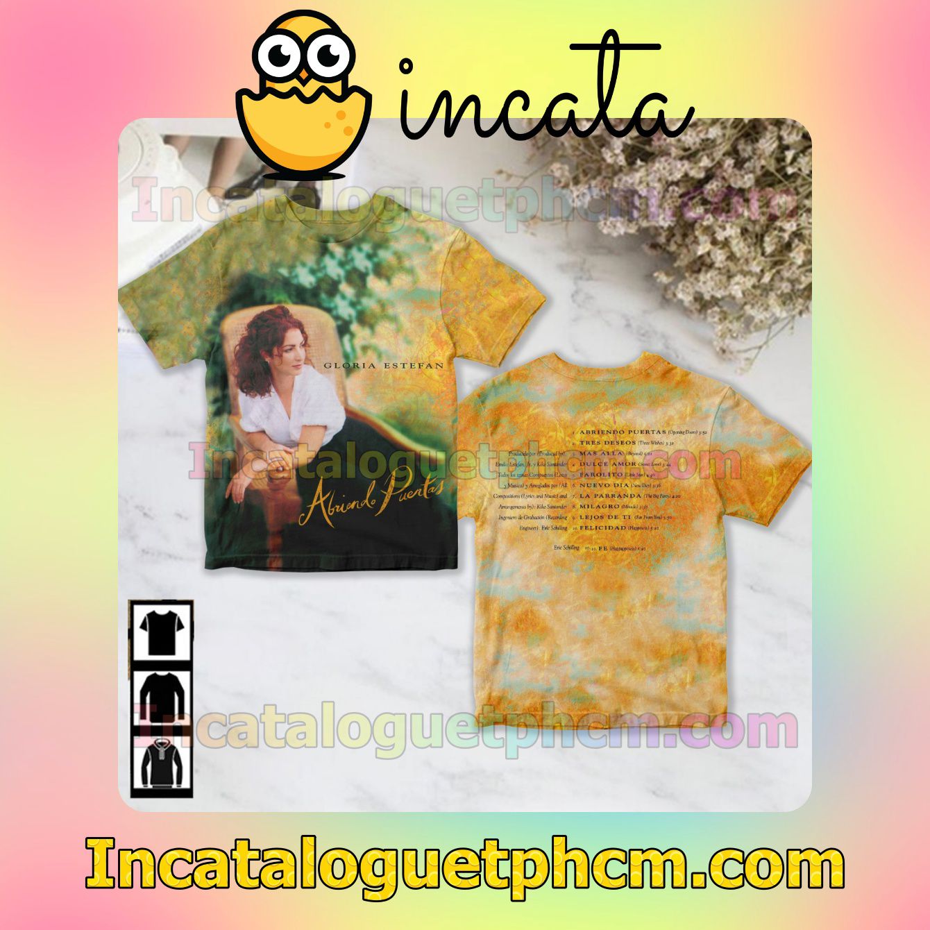 Gloria Estefan Abriendo Puertas Album Cover Fan Gift Shirt