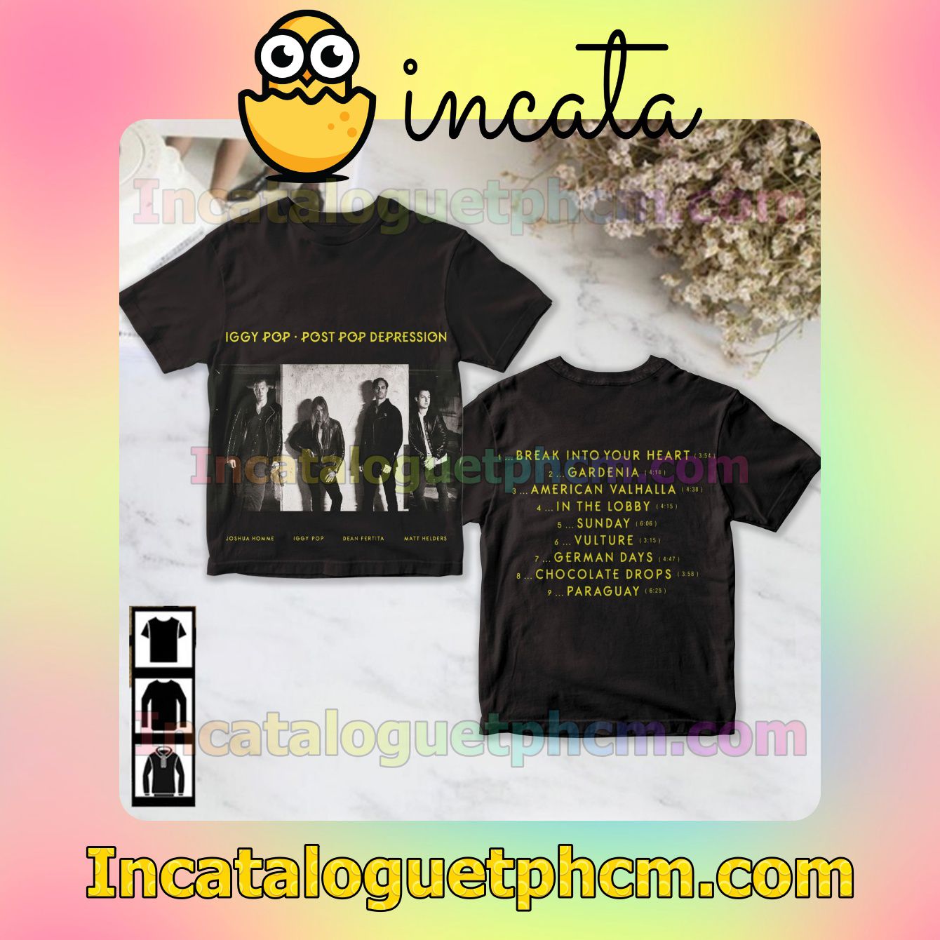 Iggy Pop Post Pop Depression Album Cover Fan Gift Shirt