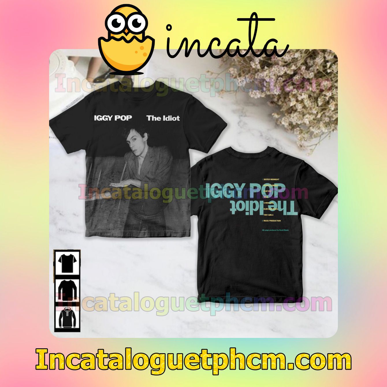 Iggy Pop The Idiot Album Fan Gift Shirt