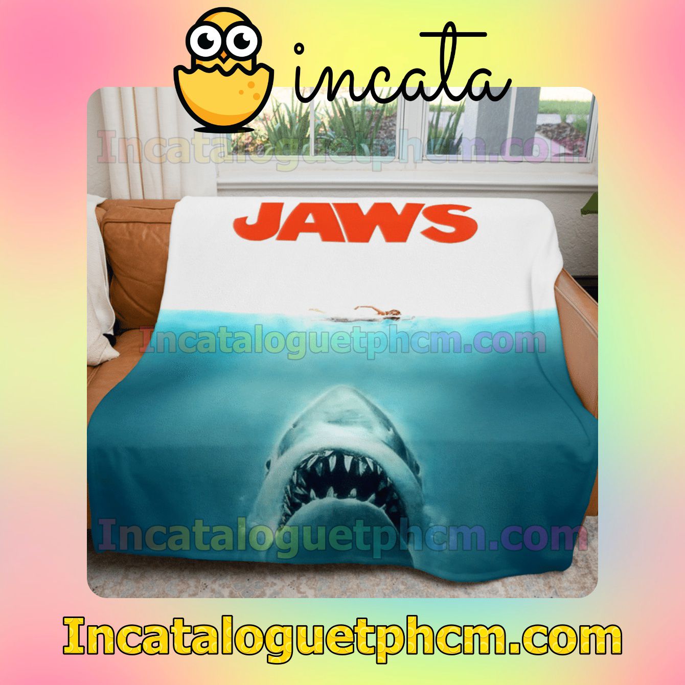 POD Jaws Shark Quilt