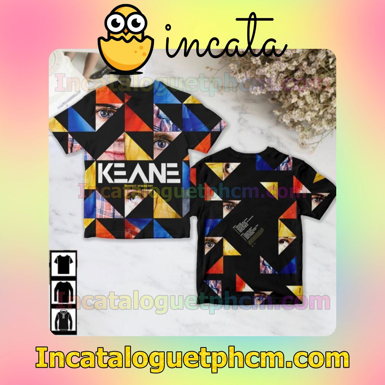 Keane Perfect Symmetry Album Cover Fan Gift Shirt