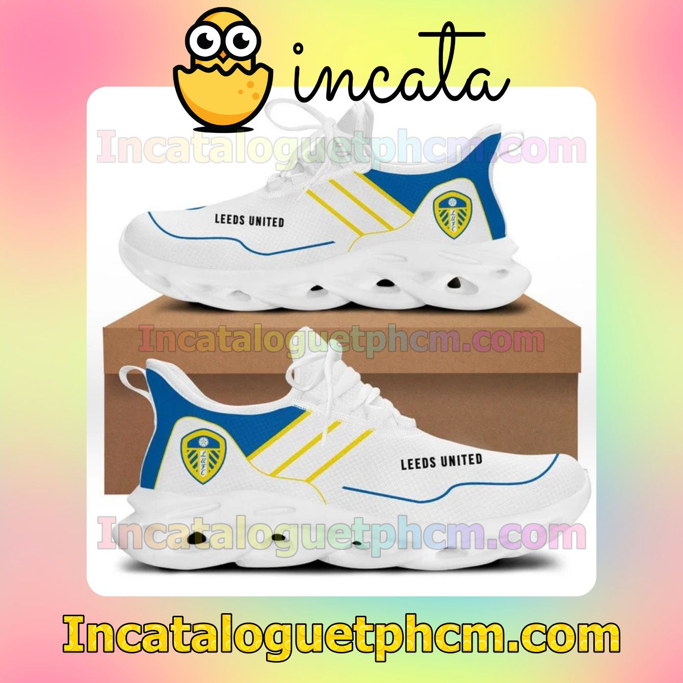 Cheap Leeds United Football Club Womens Walking Running Shoes