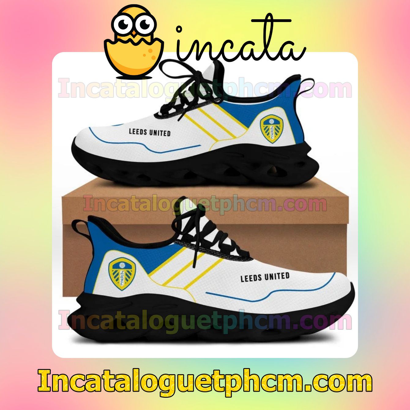 Free Leeds United Football Club Womens Walking Running Shoes