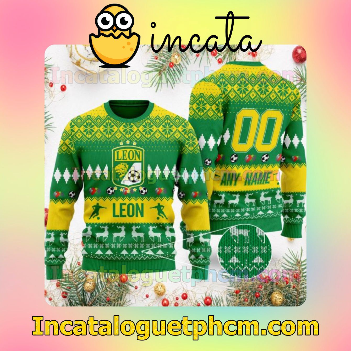 Liga MX Club León Ugly Christmas Jumper Sweater