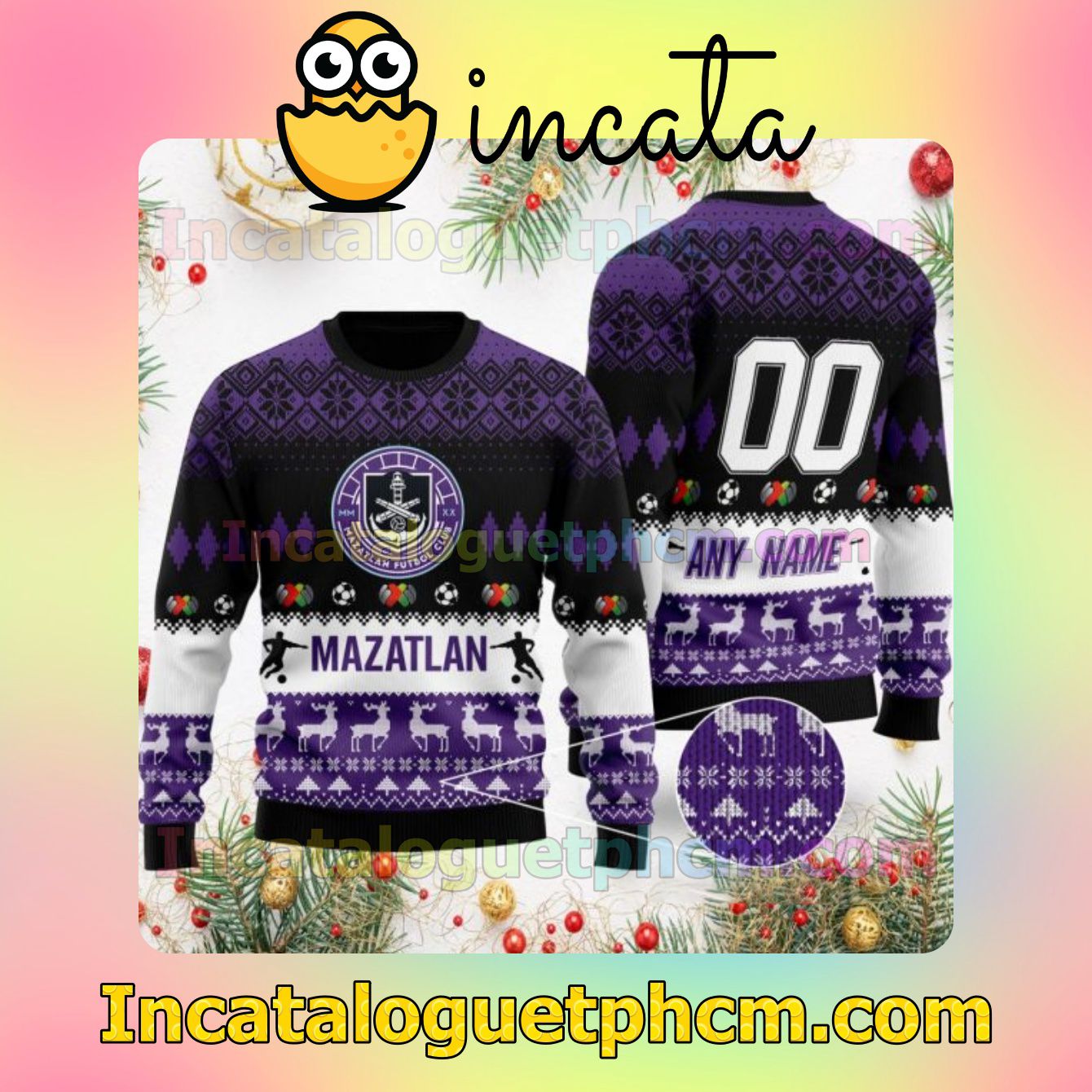 Liga MX Mazatlán F.C Ugly Christmas Jumper Sweater