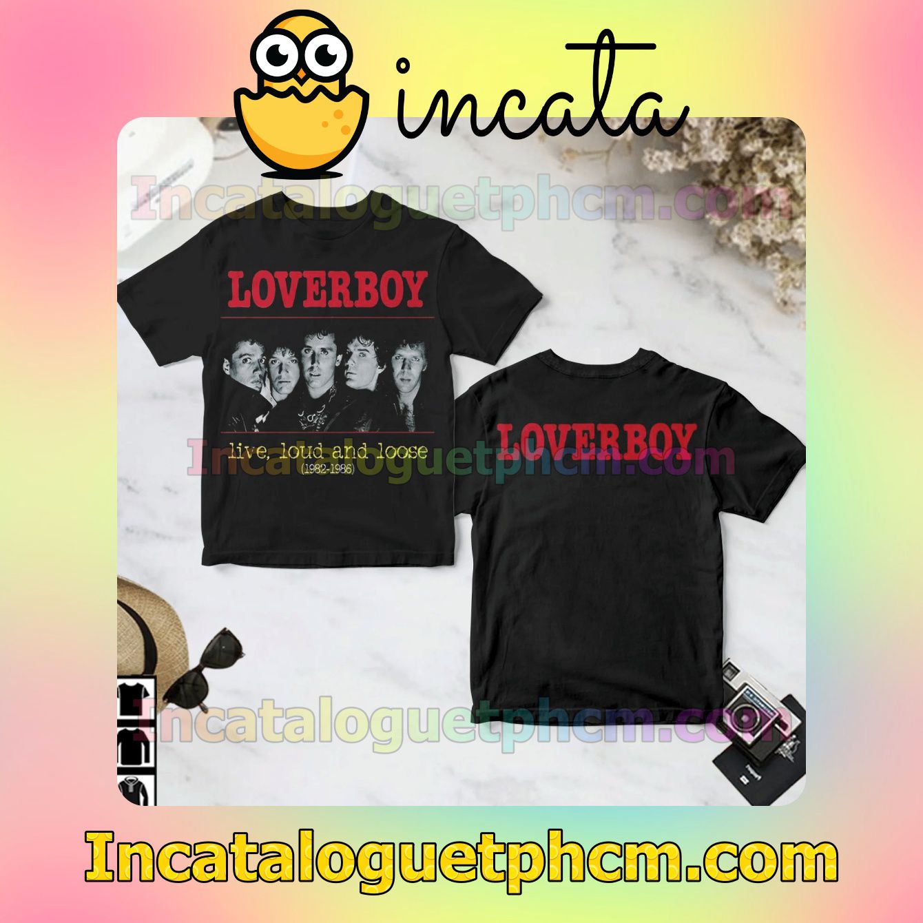 Loverboy Live Loud And Loose Album Cover Fan Gift Shirt