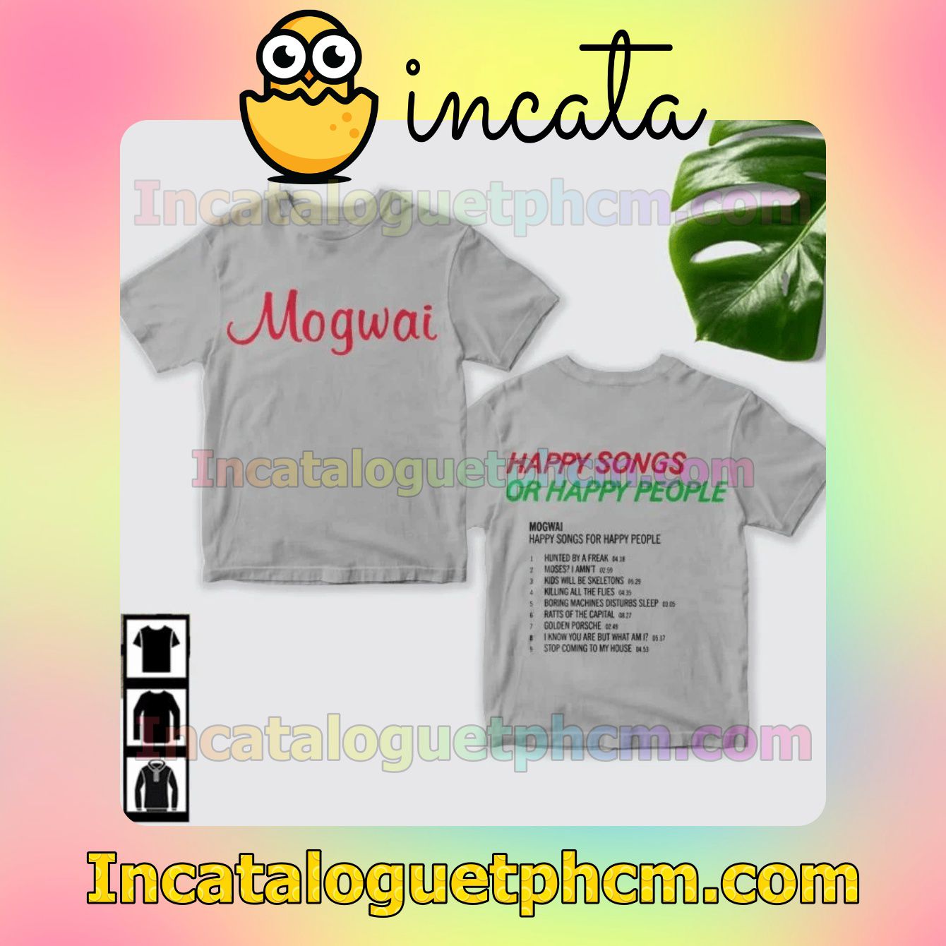 Mogwai Happy Songs For Happy People Album Cover Fan Gift Shirt