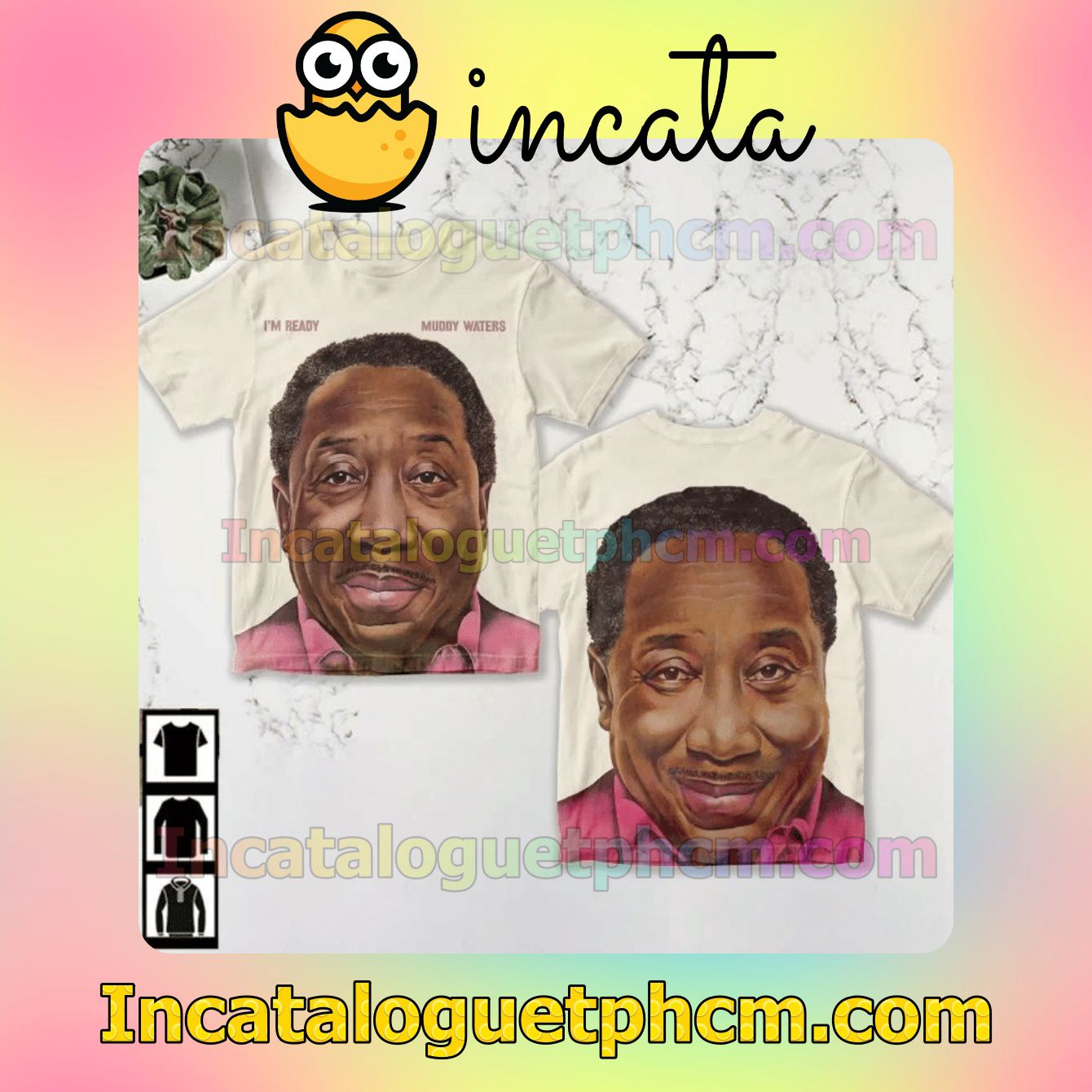 Muddy Waters I'm Ready Album Cover Fan Gift Shirt