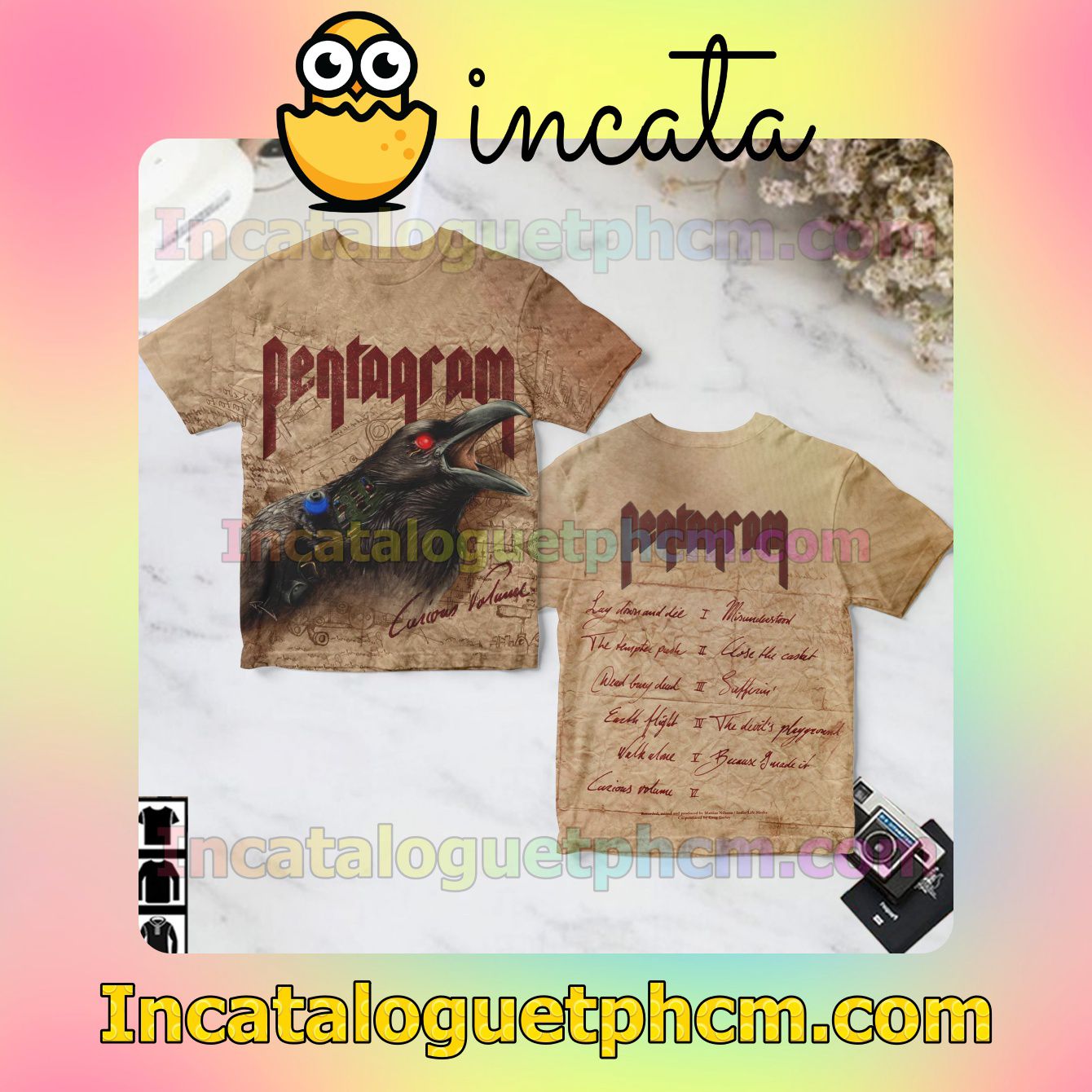 Pentagram Curious Volume Album Cover Fan Gift Shirt