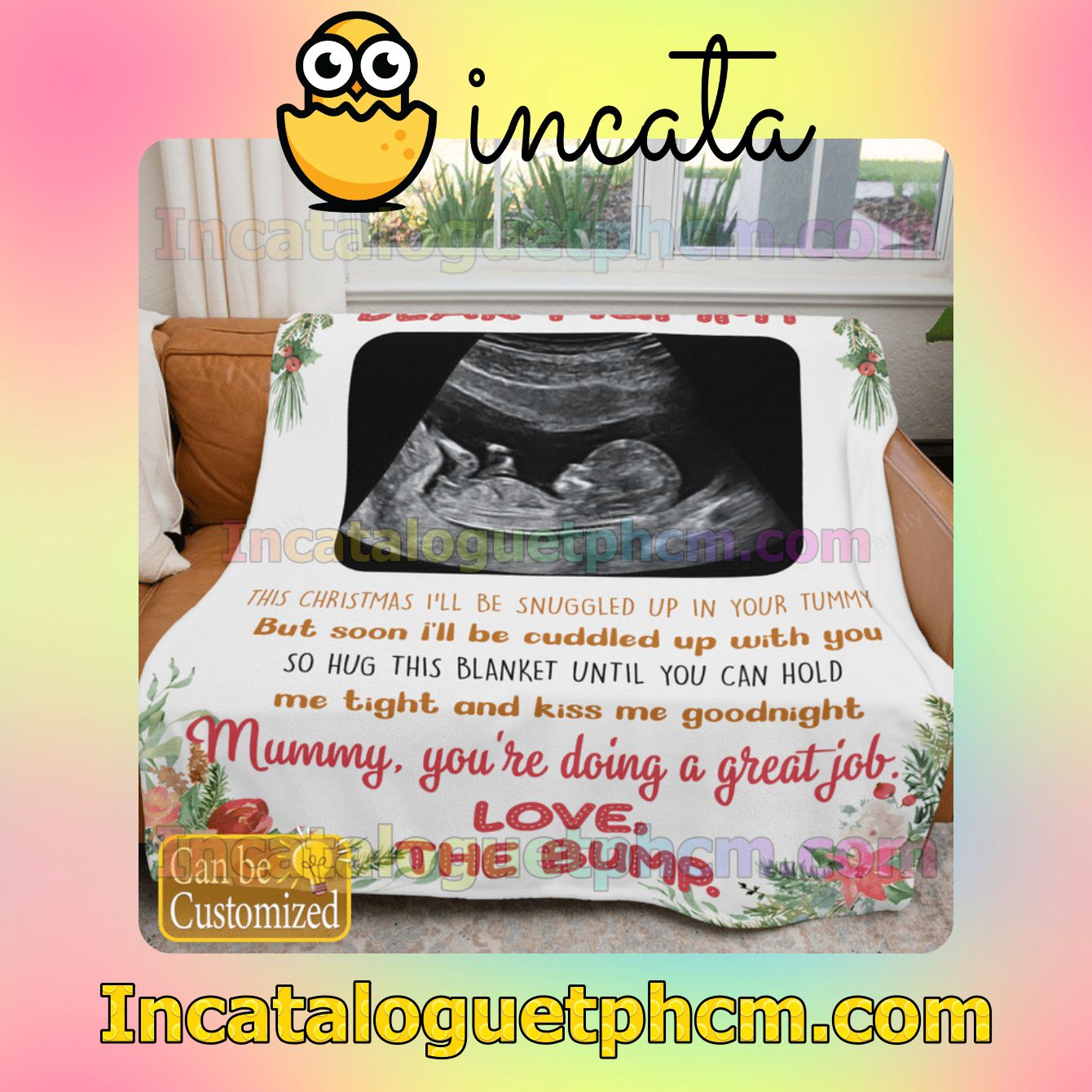 Handmade Personalized Mummy You're Doing A Great Job Quilt
