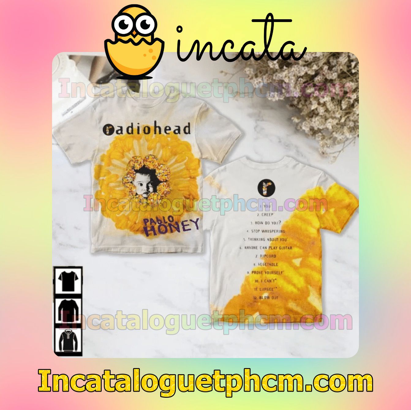 Radiohead Pablo Honey Album Cover Fan Gift Shirt