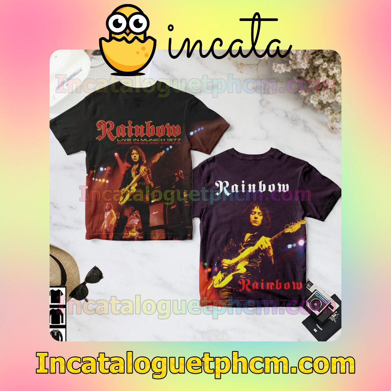 Rainbow Live In Munich 1977 Album Fan Gift Shirt