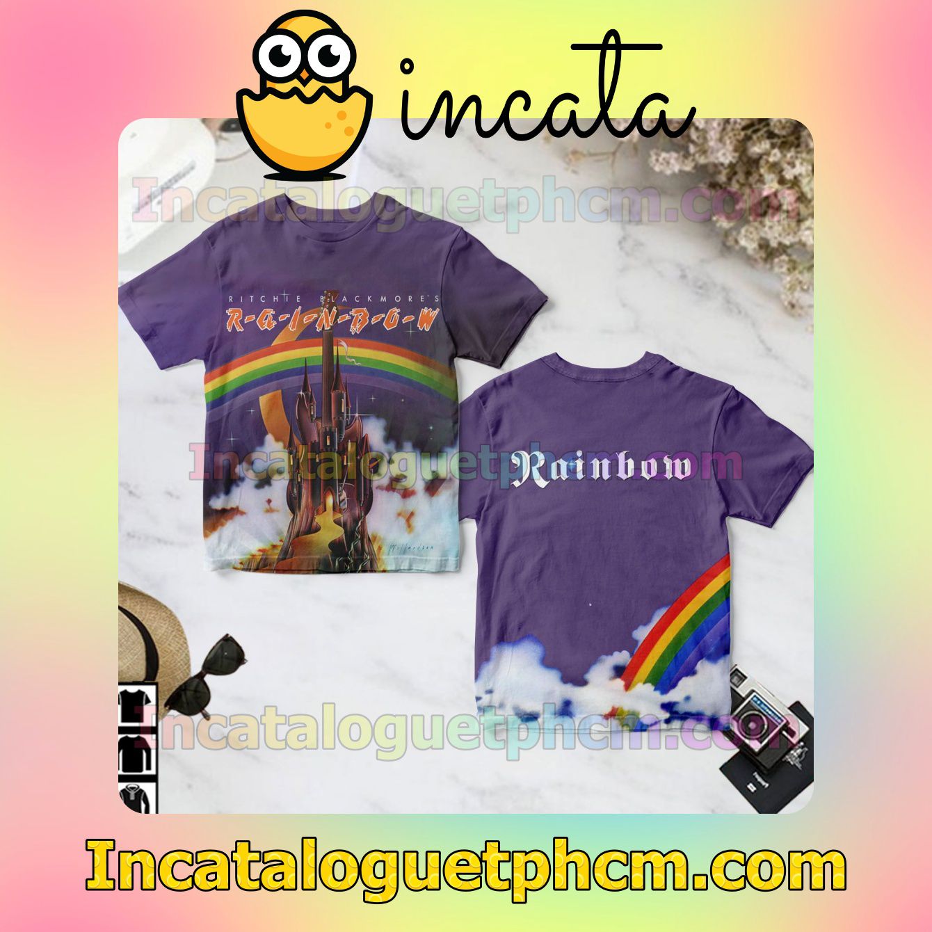 Ritchie Blackmore's Rainbow Debut Album Cover Fan Gift Shirt