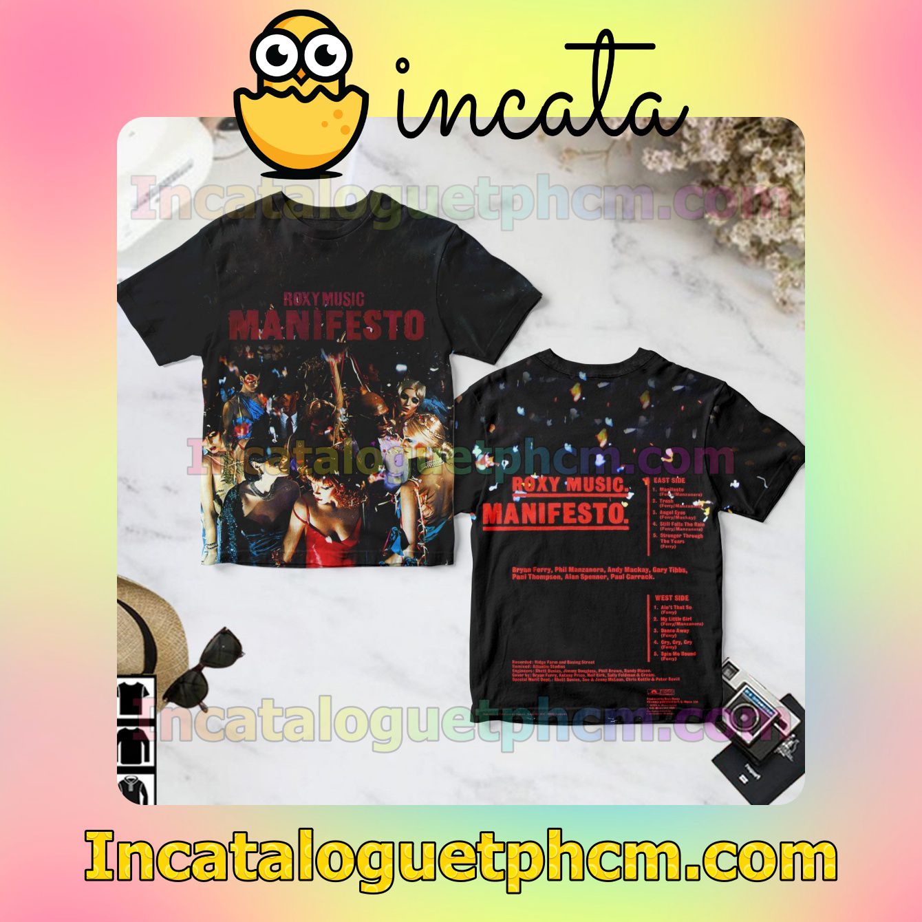 Roxy Music Manifesto Album Fan Gift Shirt