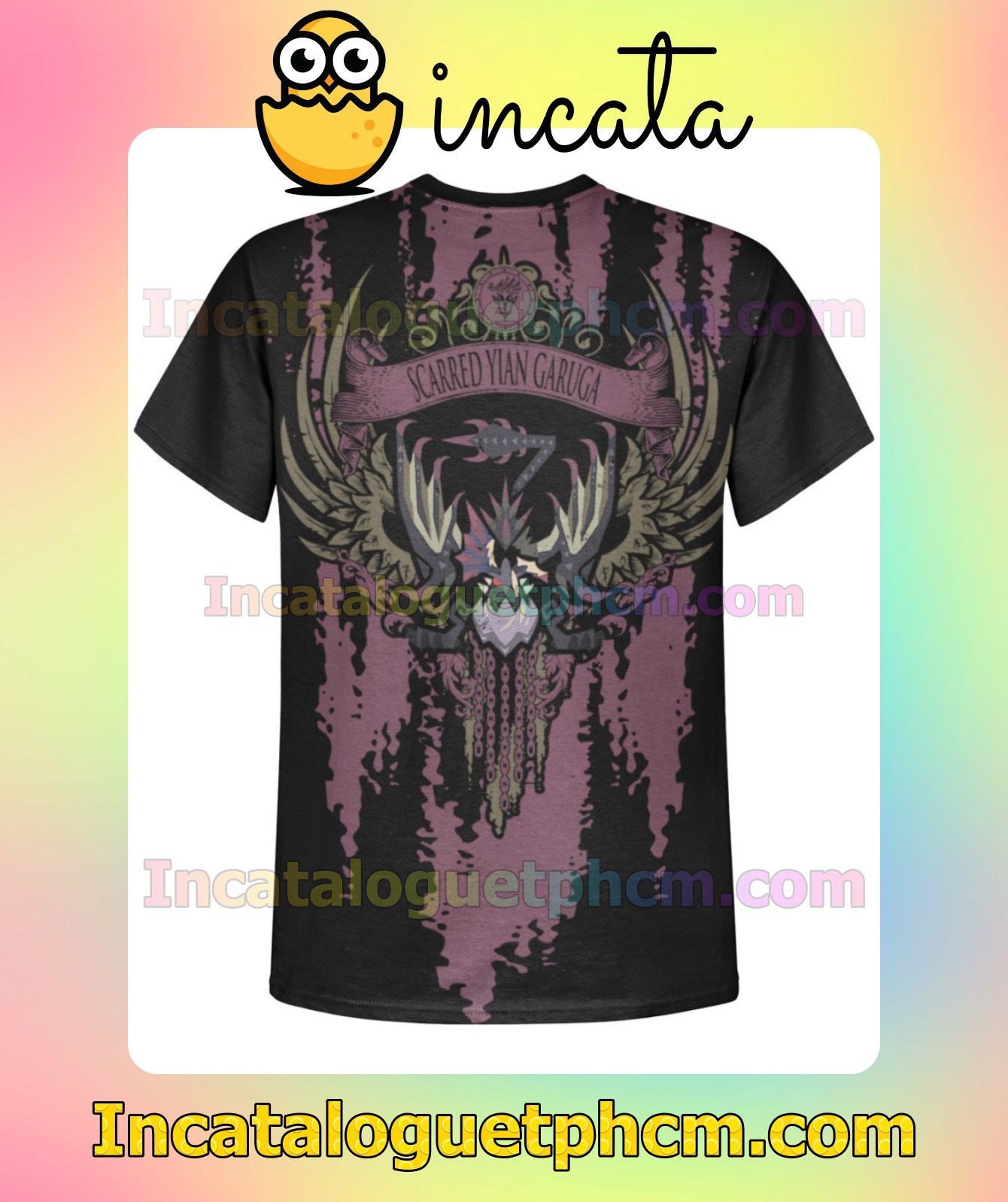 Clothing Scarred Yian Garuga Monster Hunter World Fan Gift Shirt