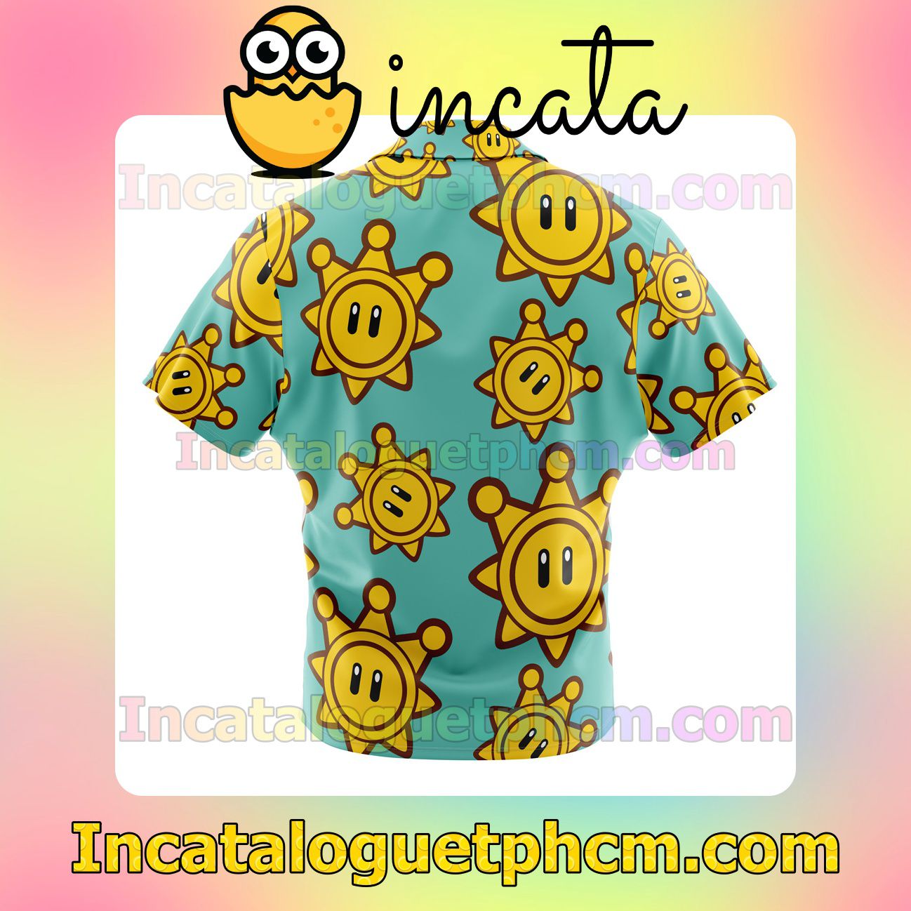 Limited Edition Shine Sprite Super Mario Sunshine Fan Short Sleeve Shirt