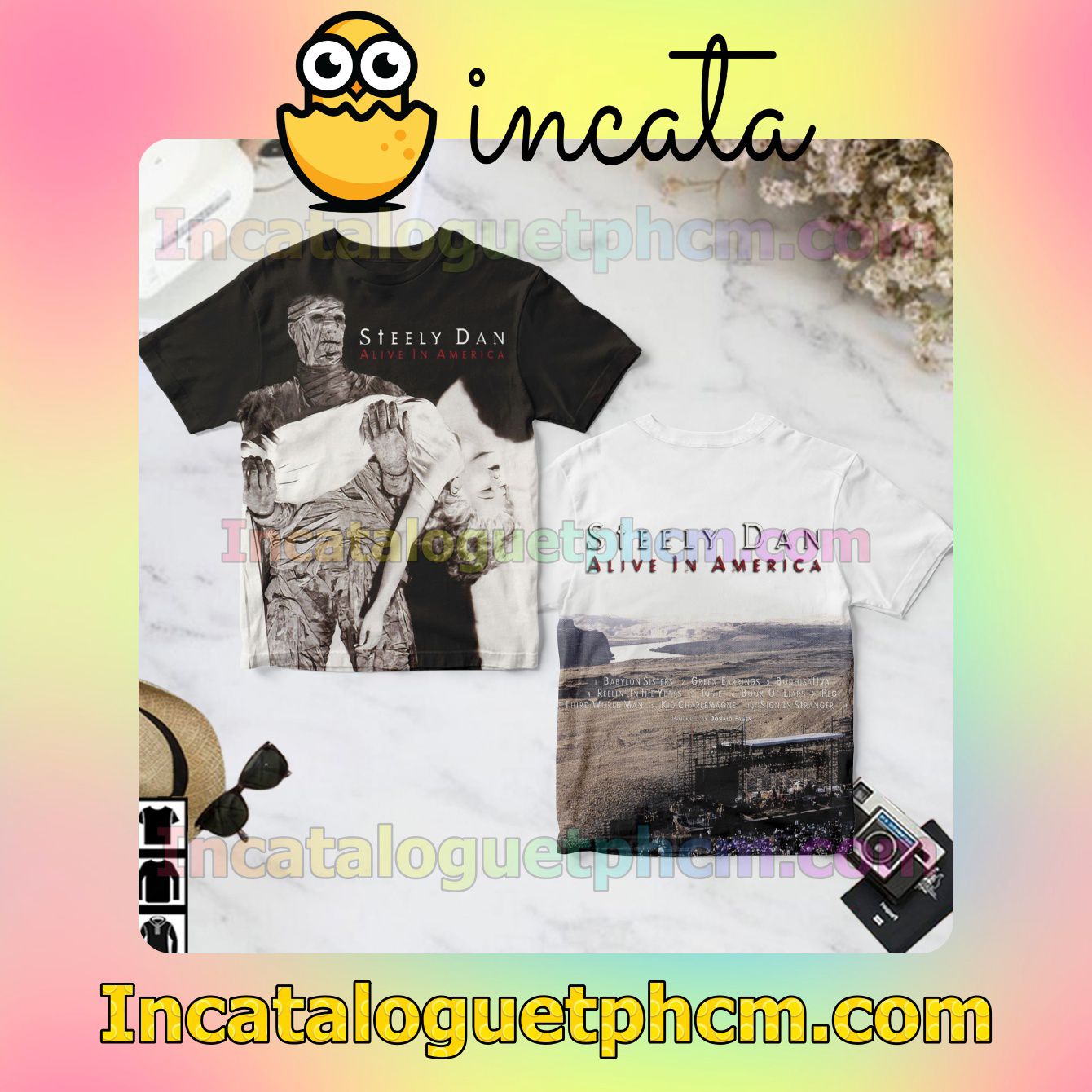 Steely Dan Alive In America Album Fan Gift Shirt