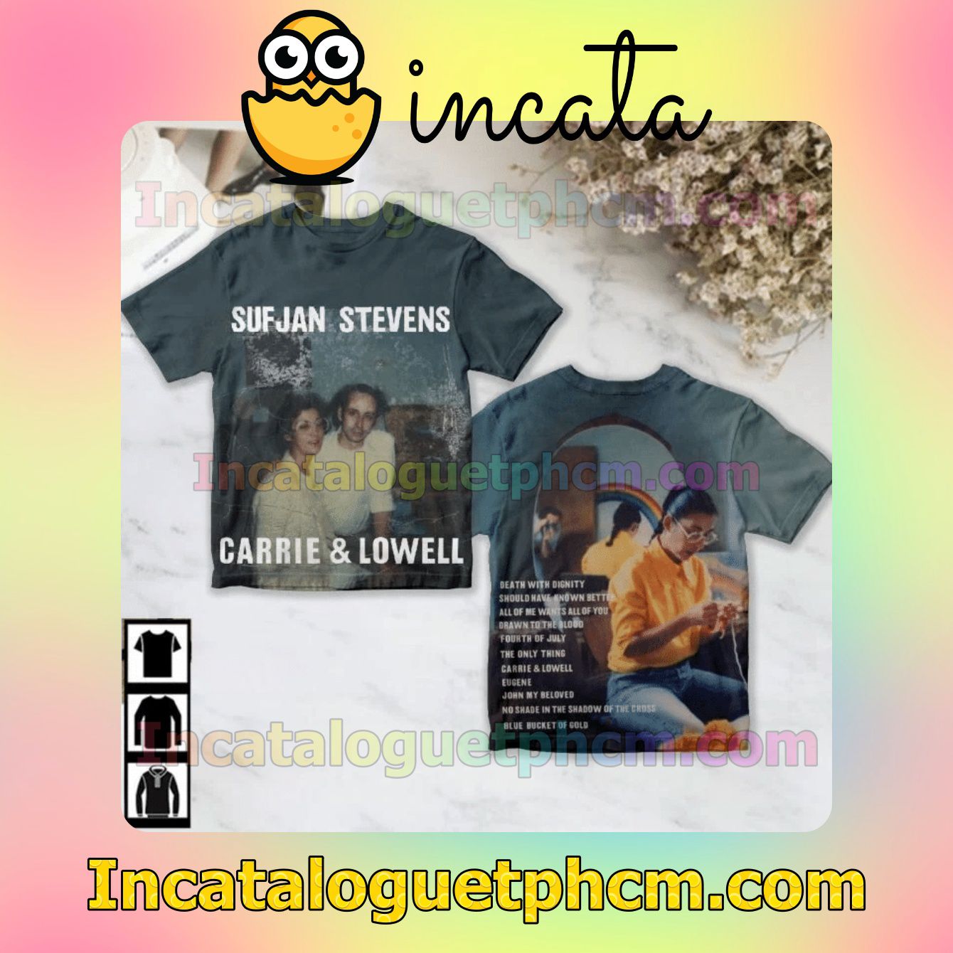 Sufjan Stevens Carrie And Lowell Album Cover Fan Gift Shirt