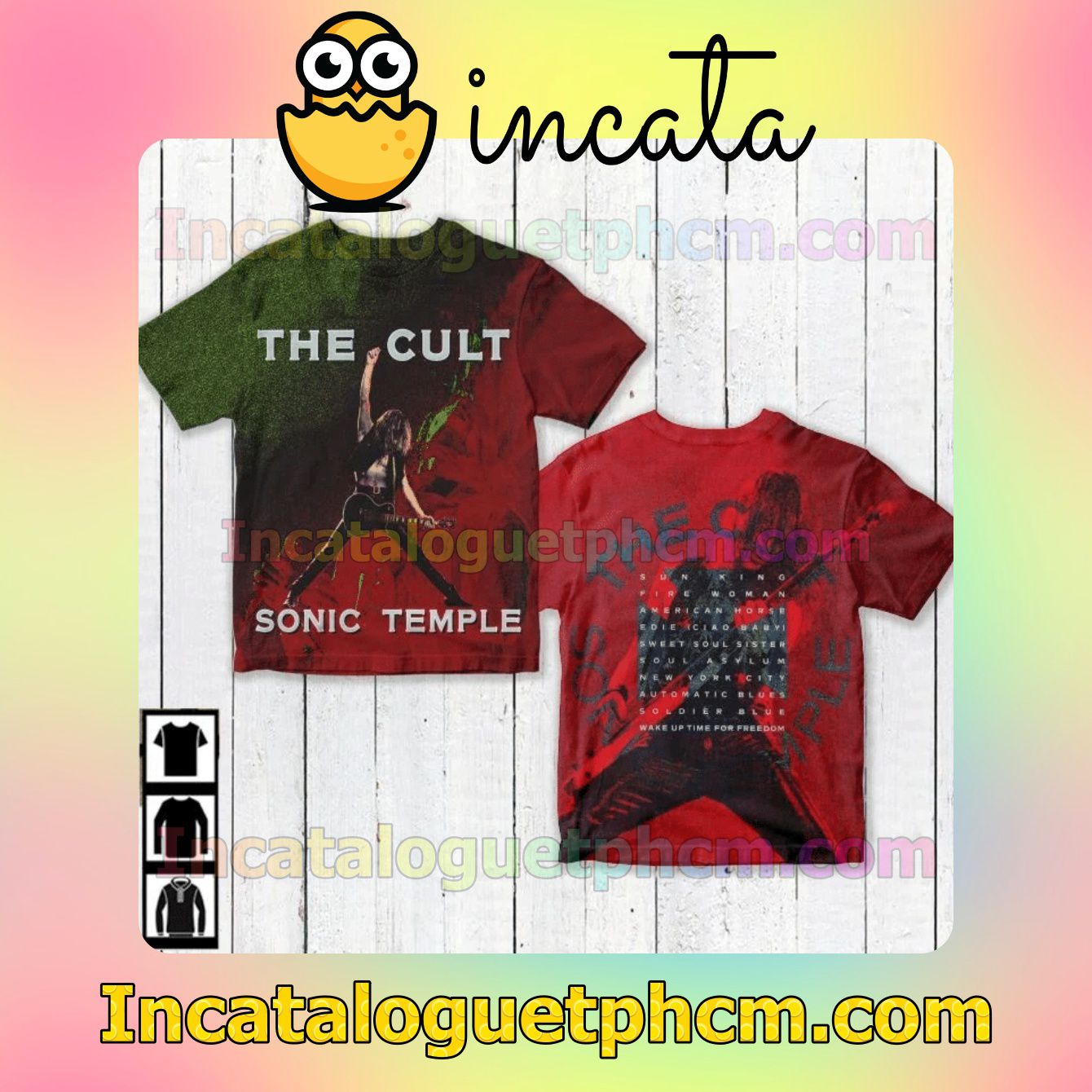 The Cult Sonic Temple Album Cover Fan Gift Shirt