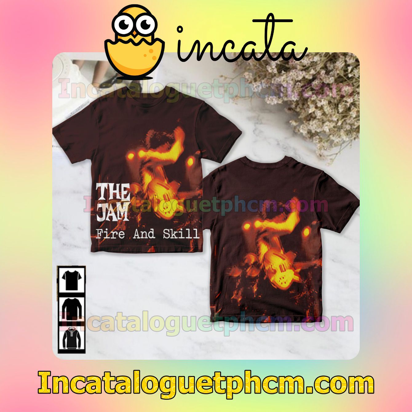 The Jam Fire And Skill Album Cover Fan Gift Shirt