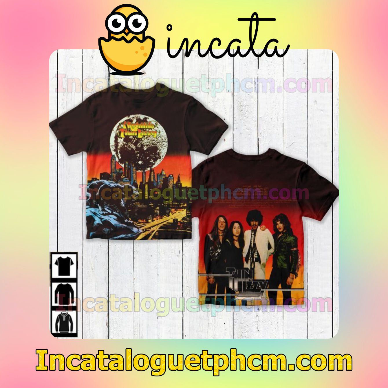 Thin Lizzy Nightlife Album Fan Gift Shirt