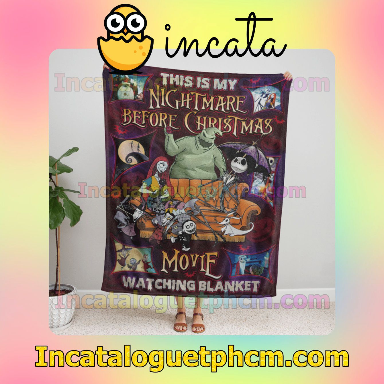 This Is My Nightmare Before Christmas Movie Watching Quilt