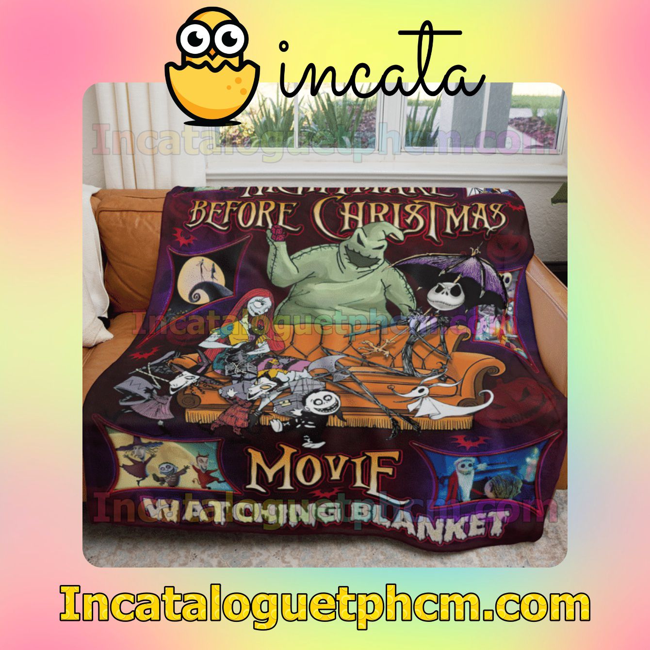 Unique This Is My Nightmare Before Christmas Movie Watching Quilt