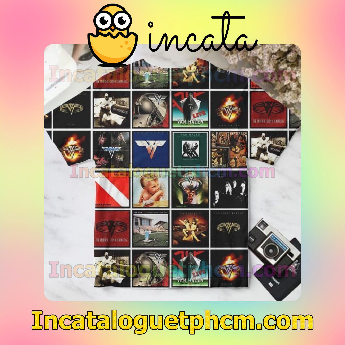 Van Halen Album Cover Collage Fan Gift Shirt