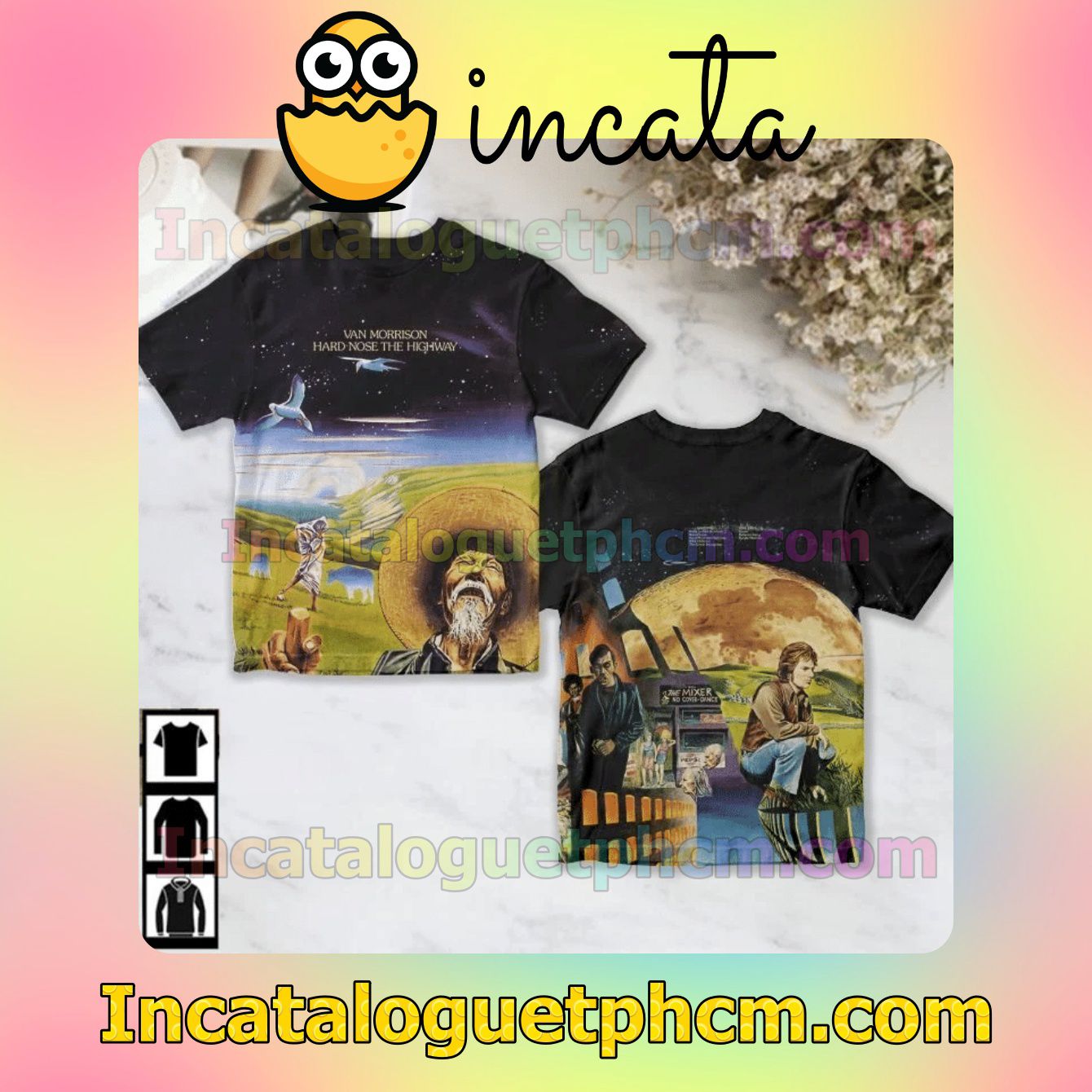 Van Morrison Hard Nose The Highway Album Cover Fan Gift Shirt