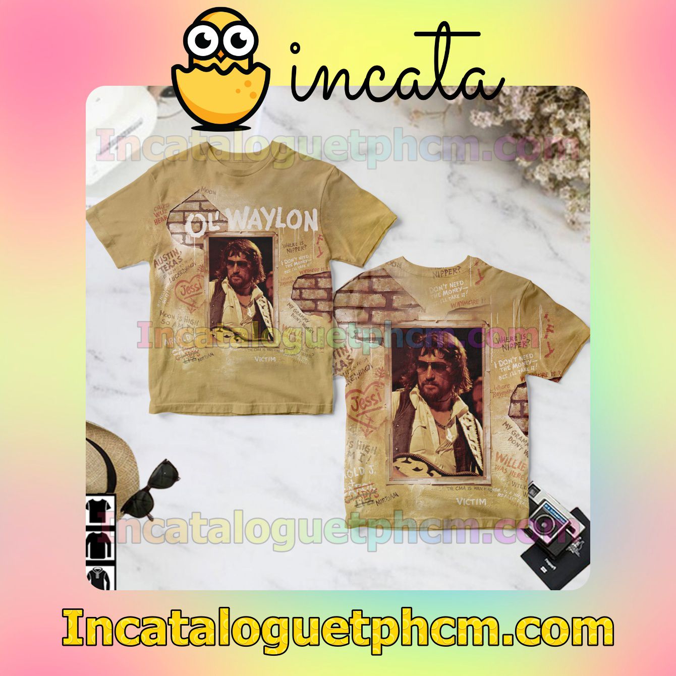 Waylon Jennings Ol' Waylon Album Cover Fan Gift Shirt