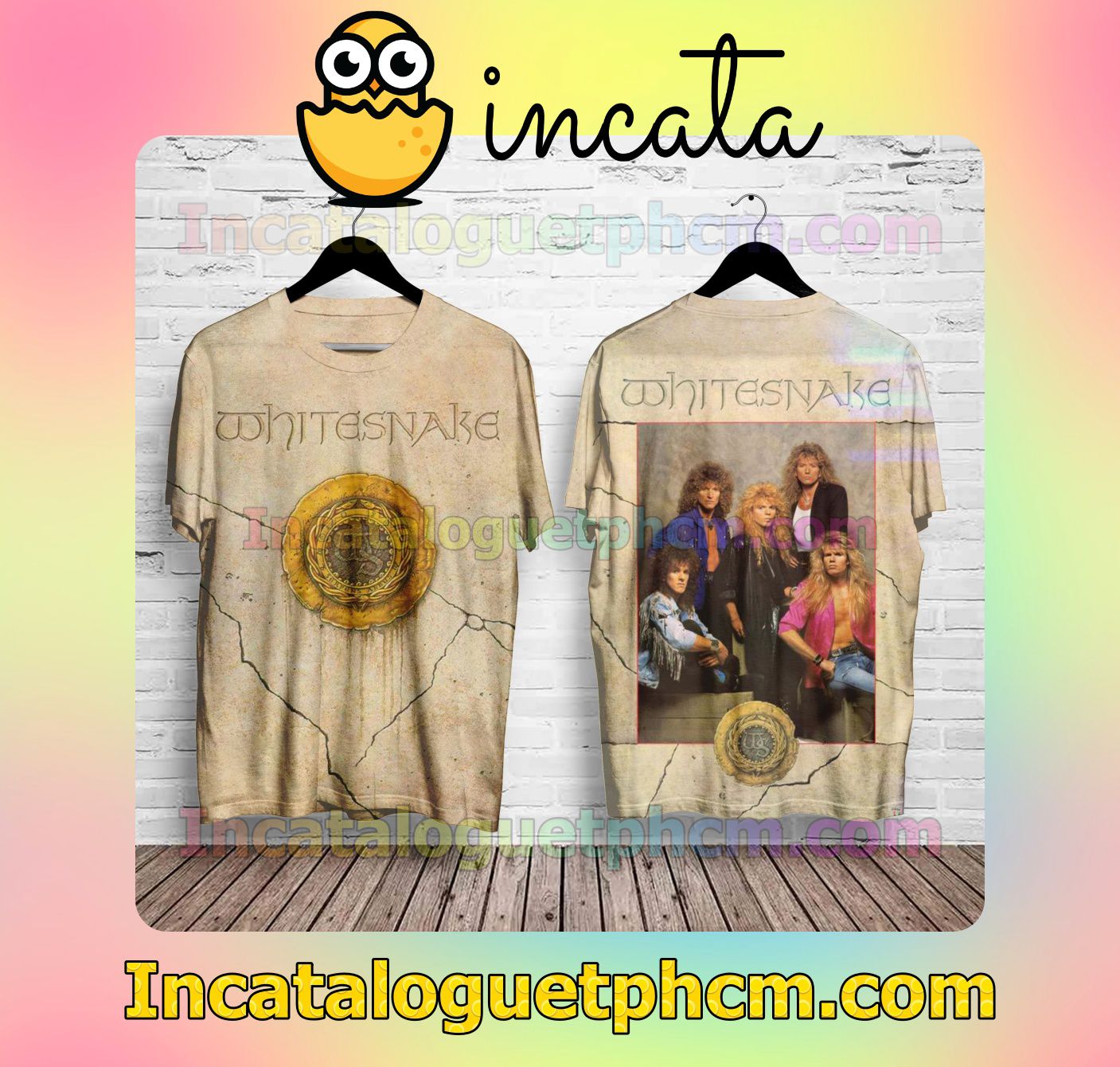 Whitesnake Self Titled Album Cover Fan Gift Shirt