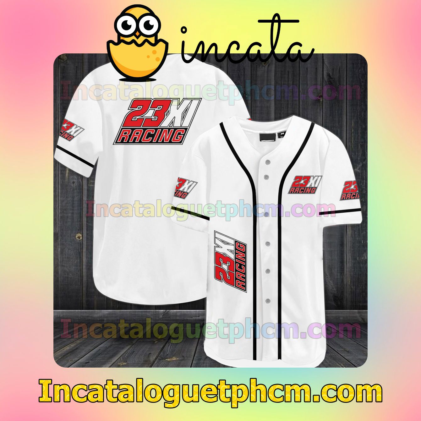 23XI Racing Car Team Baseball Jersey Shirt