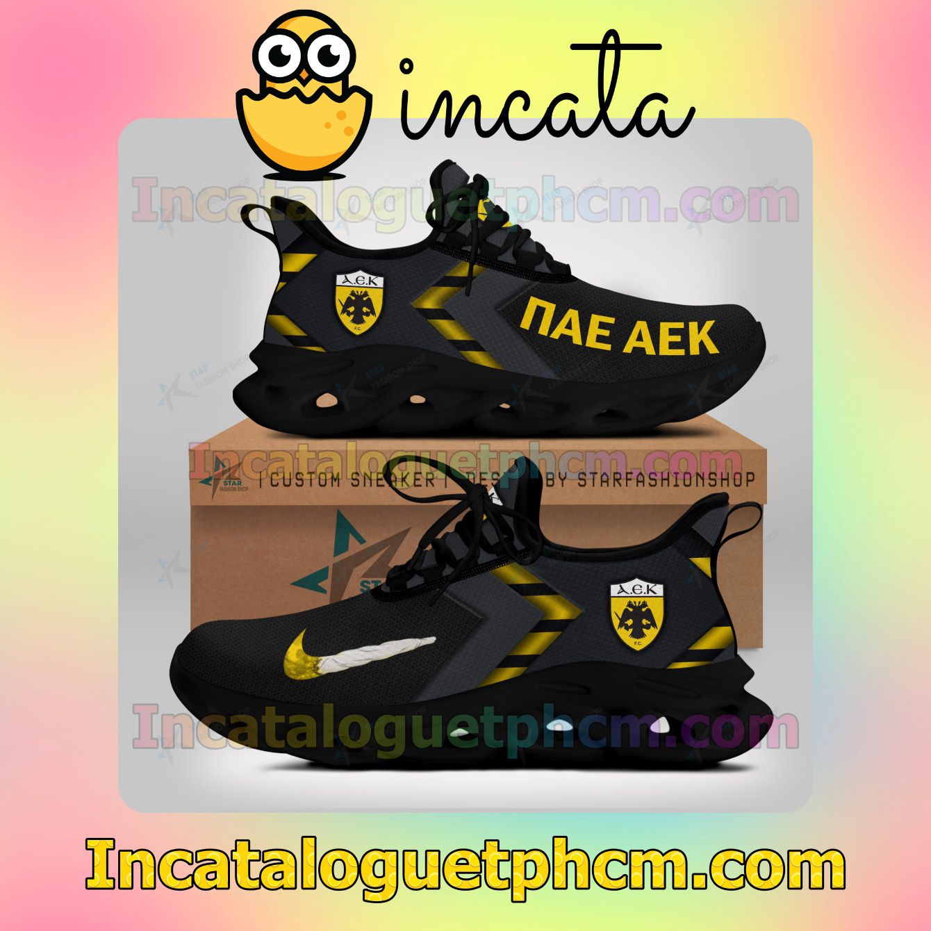 Only For Fan AEK Athens F.C. Women Fashion Sneakers