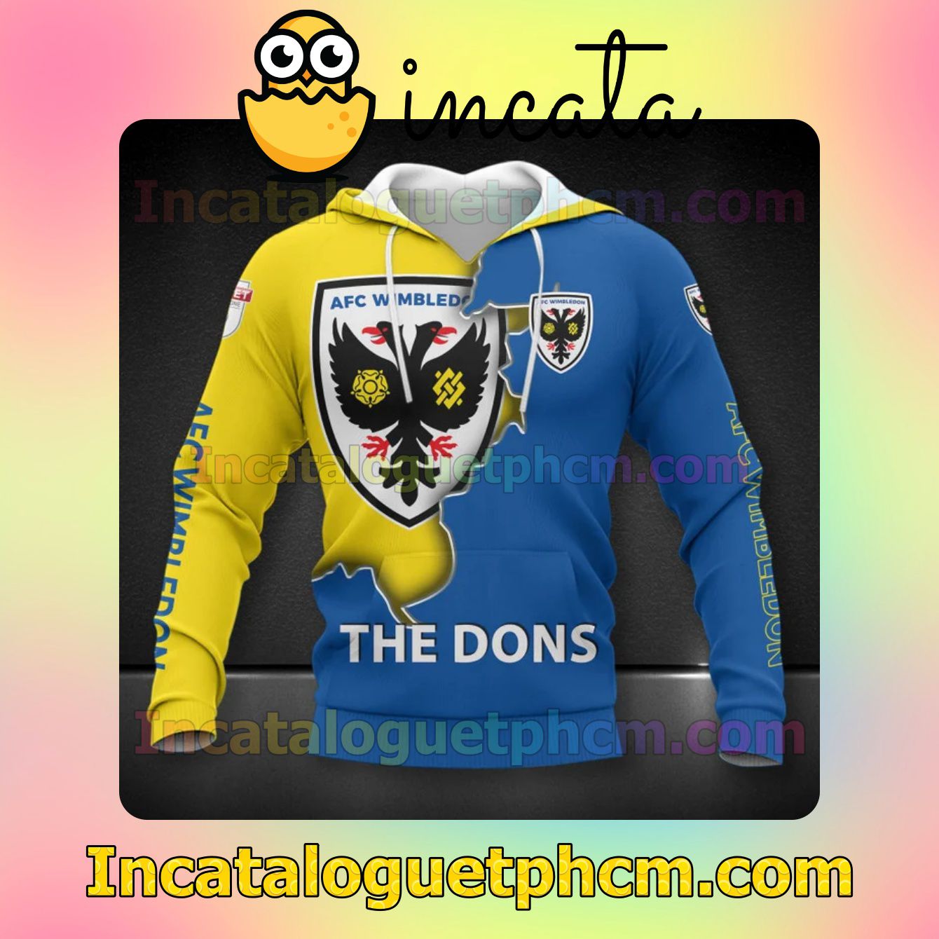 All Over Print AFC Wimbledon The Dons Long Sleeve Tee Bomber Jacket