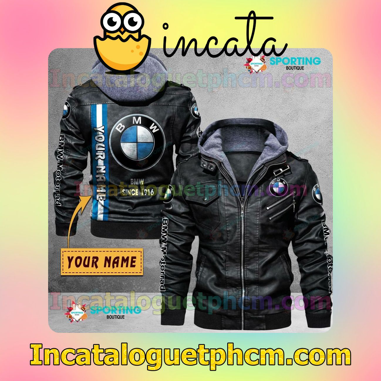 BMW Customize Brand Uniform Leather Jacket