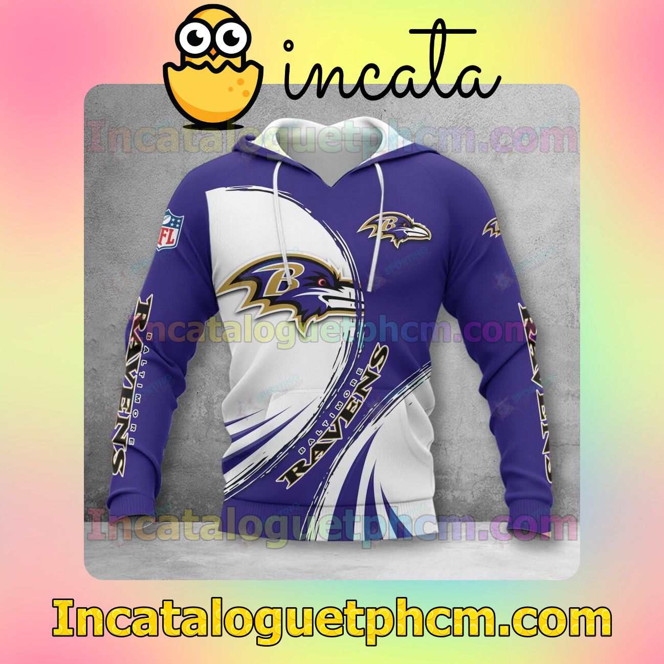 Check out Baltimore Ravens 3D Hoodie, Hawaiian Shirt