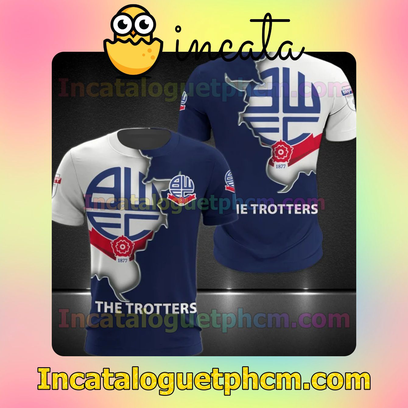Bolton Wanderers FC The Trotters Long Sleeve Tee Bomber Jacket