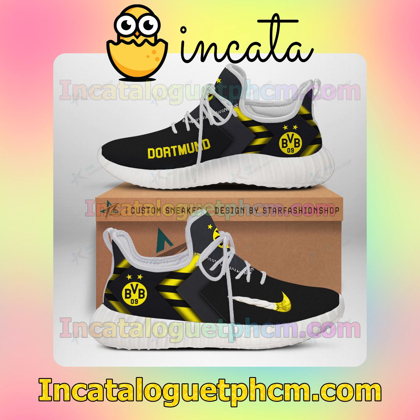 Only For Fan Borussia Dortmund Ultraboost Yeezy Shoes Sneakers